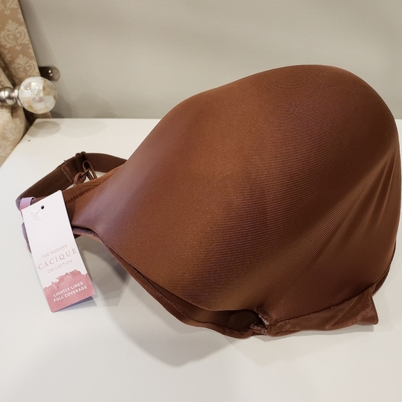 NWT Cacique Mocha Lightly Lined Full Coverage Underwire Bra - Sz 50H US - Picture 2 of 6